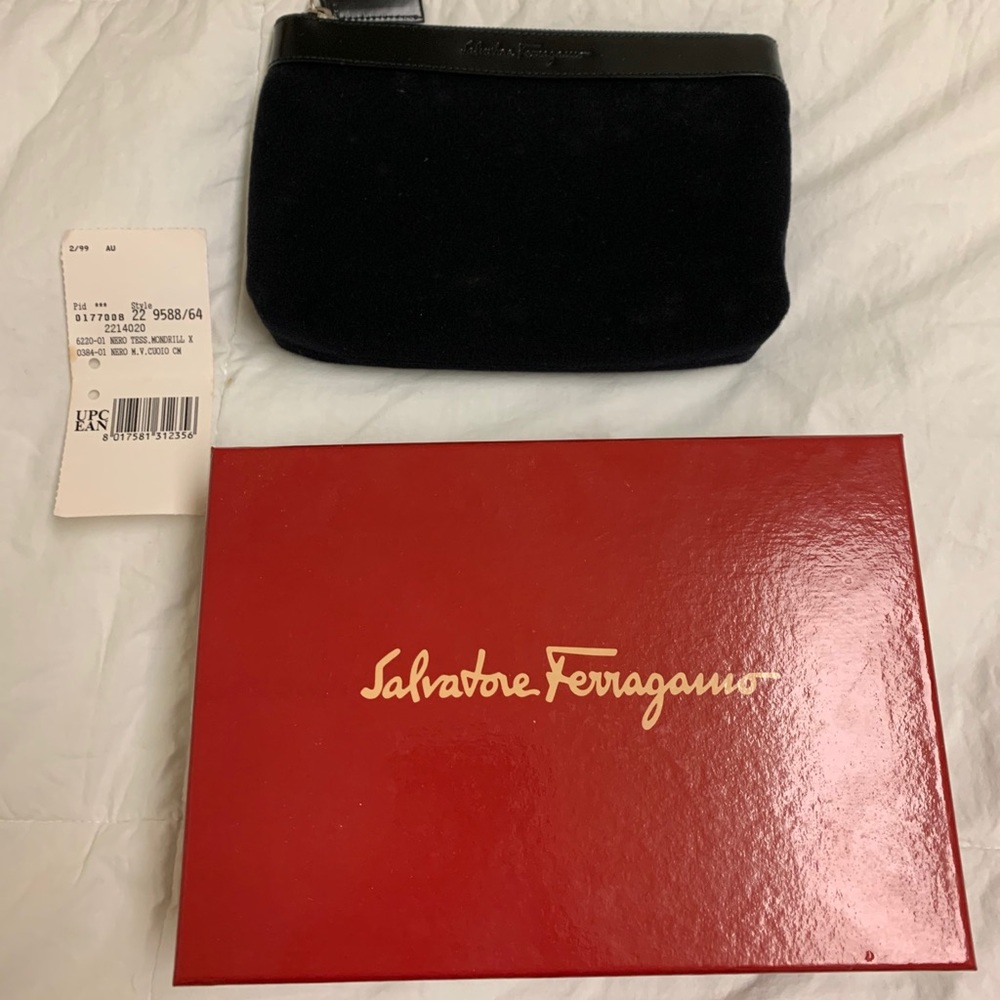 Salvatore Ferragamo Black Clutch